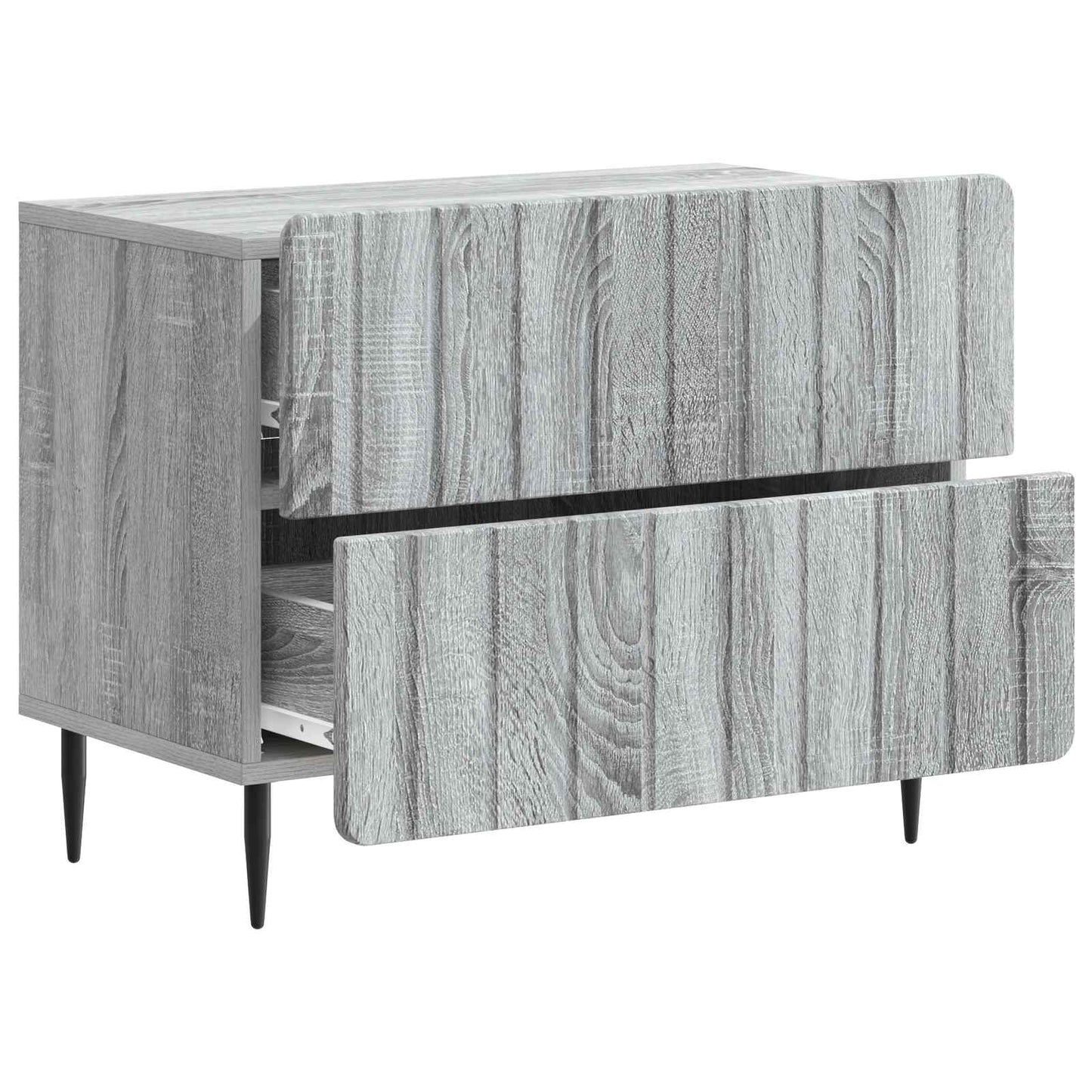 Armadio da Notte con cassetto Grigio Sonoma 62 x 34,5 x 49,5 cm | homemem39