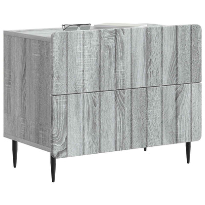 Armadio da Notte con cassetto Grigio Sonoma 62 x 34,5 x 49,5 cm