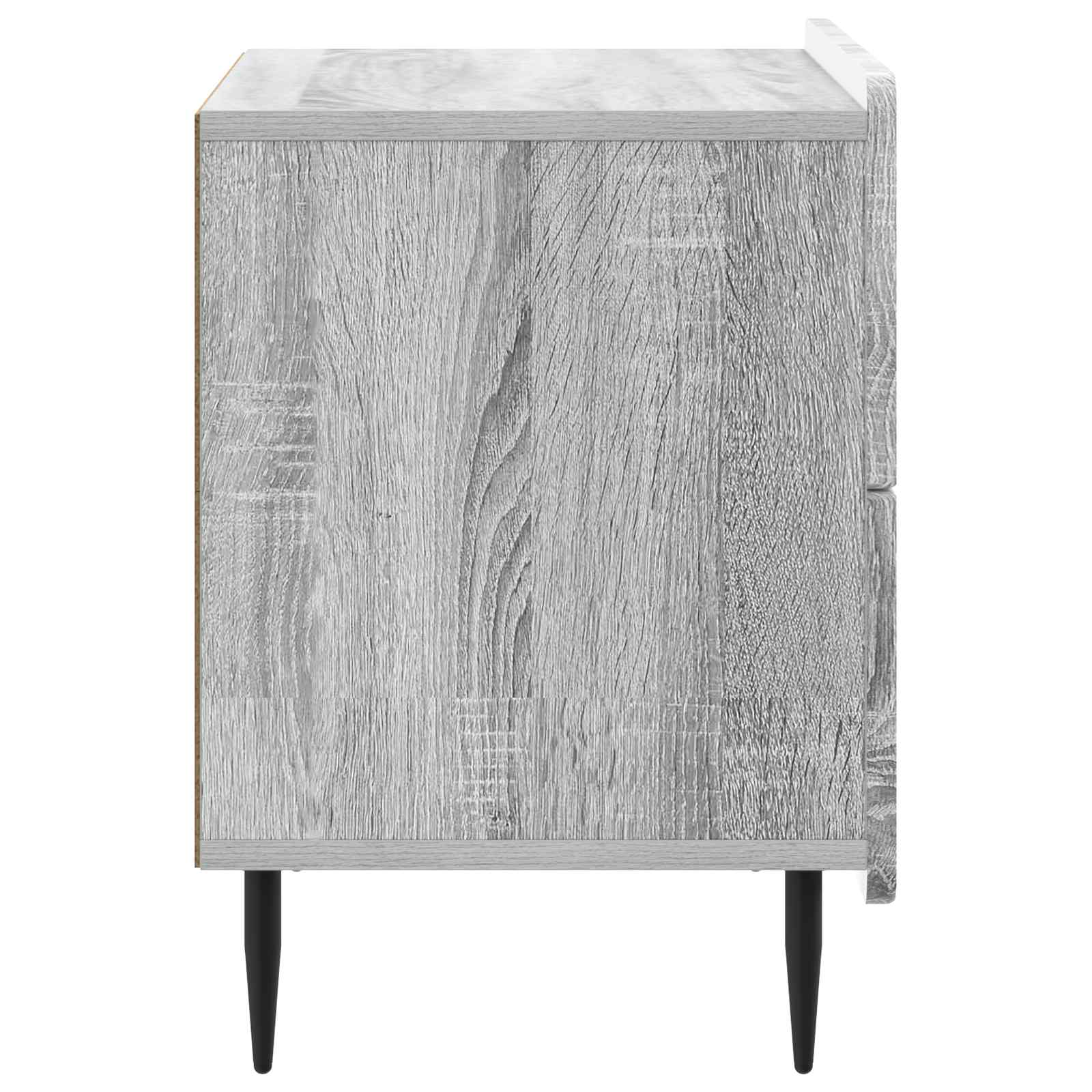 Armadio da Notte con cassetto Grigio Sonoma 62 x 34,5 x 49,5 cm | homemem39