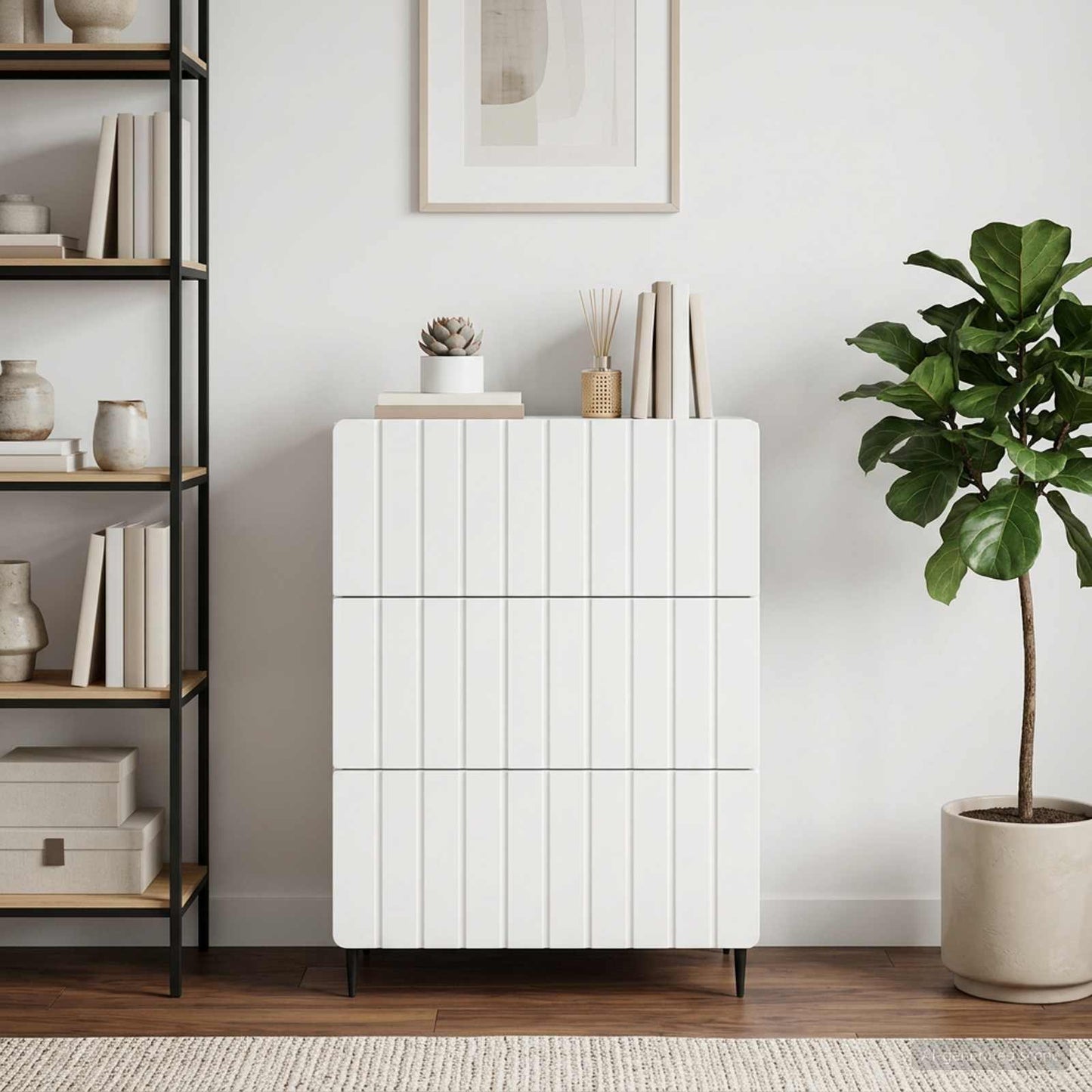 Mobile con Cassetti Bianco 66 x 34,5 x 92 cm
