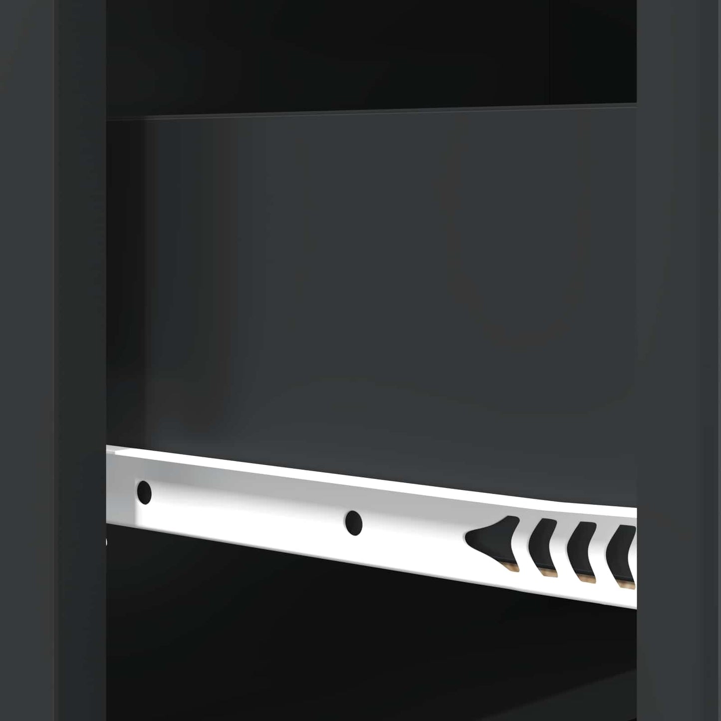 Mobile con Cassetti Nero 66 x 34,5 x 92 cm Legno ingegnerizzato