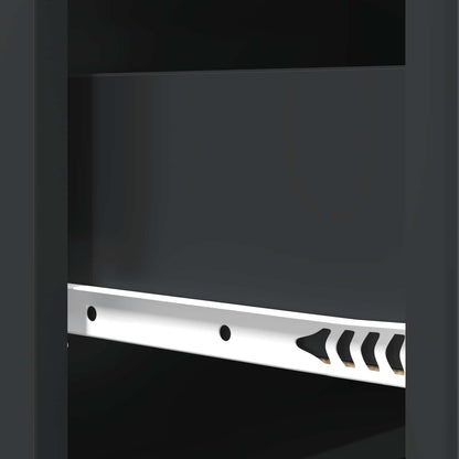 Mobile con Cassetti Nero 66 x 34,5 x 92 cm Legno ingegnerizzato