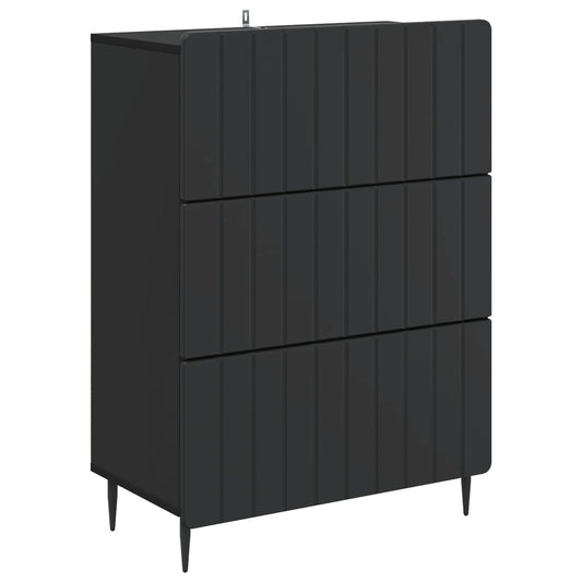 Mobile con Cassetti Nero 66 x 34,5 x 92 cm Legno ingegnerizzato | homemem39