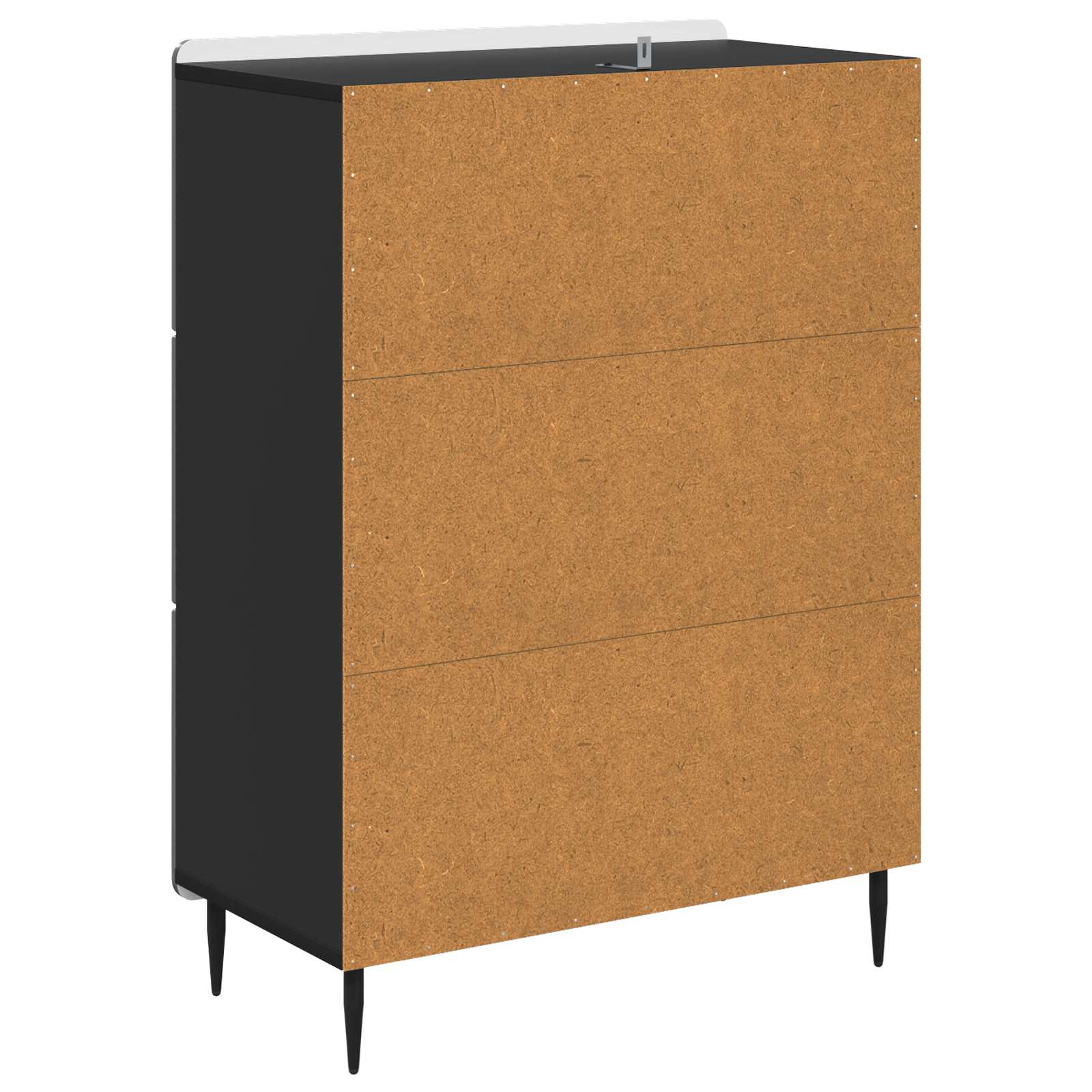 Mobile con Cassetti Nero 66 x 34,5 x 92 cm Legno ingegnerizzato | homemem39