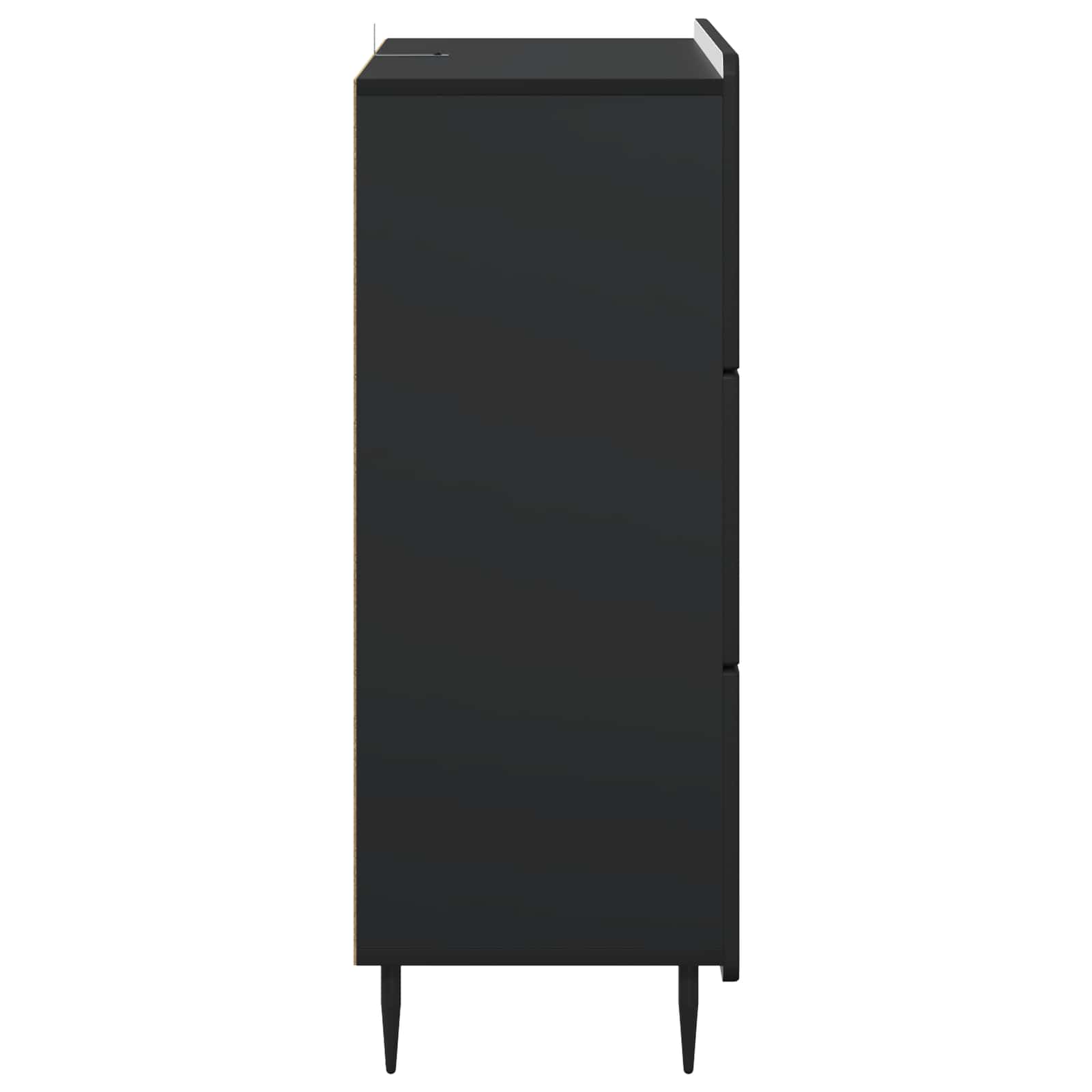 Mobile con Cassetti Nero 66 x 34,5 x 92 cm Legno ingegnerizzato | homemem39