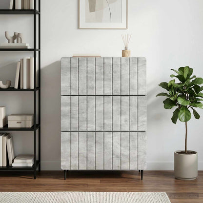 Mobile con Cassetti Grigio Cemento 66 x 34,5 x 92 cm