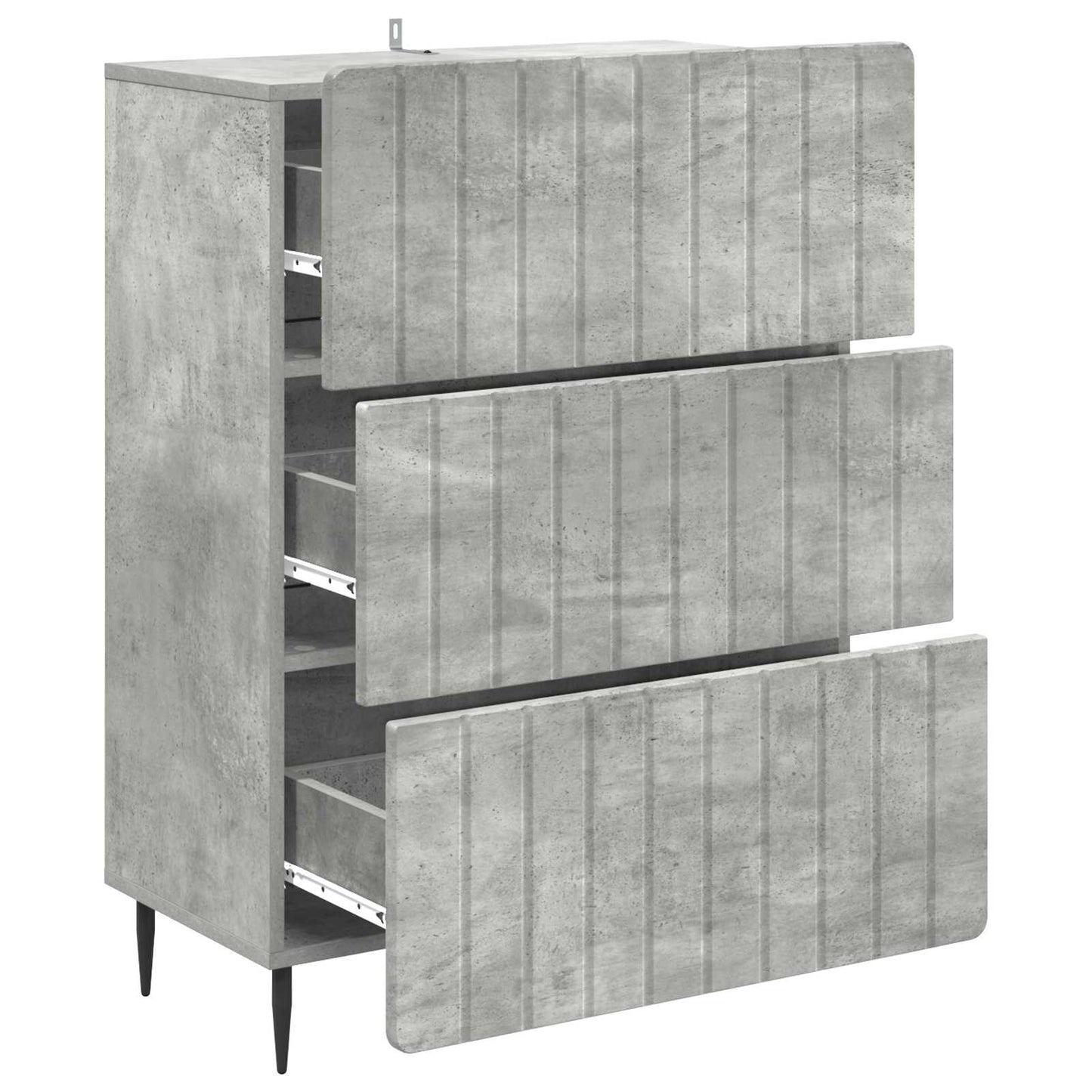 Mobile con Cassetti Grigio Cemento 66 x 34,5 x 92 cm | homemem39