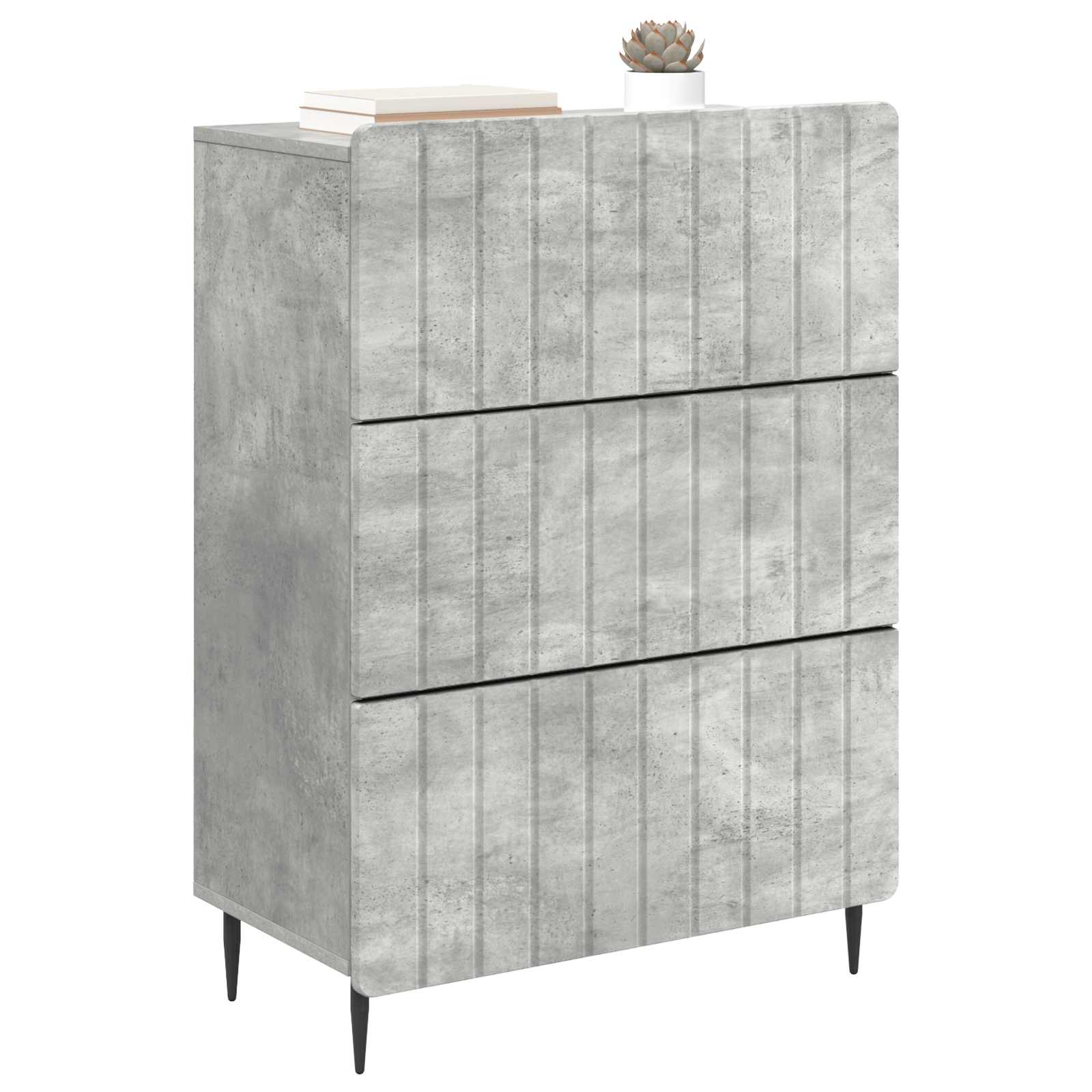 Mobile con Cassetti Grigio Cemento 66 x 34,5 x 92 cm | homemem39