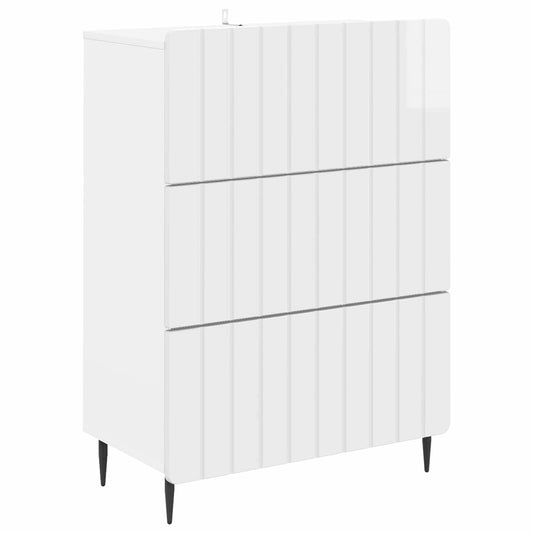 Mobile con Cassetti Bianco Lucido 66 x 34,5 x 92 cm | homemem39