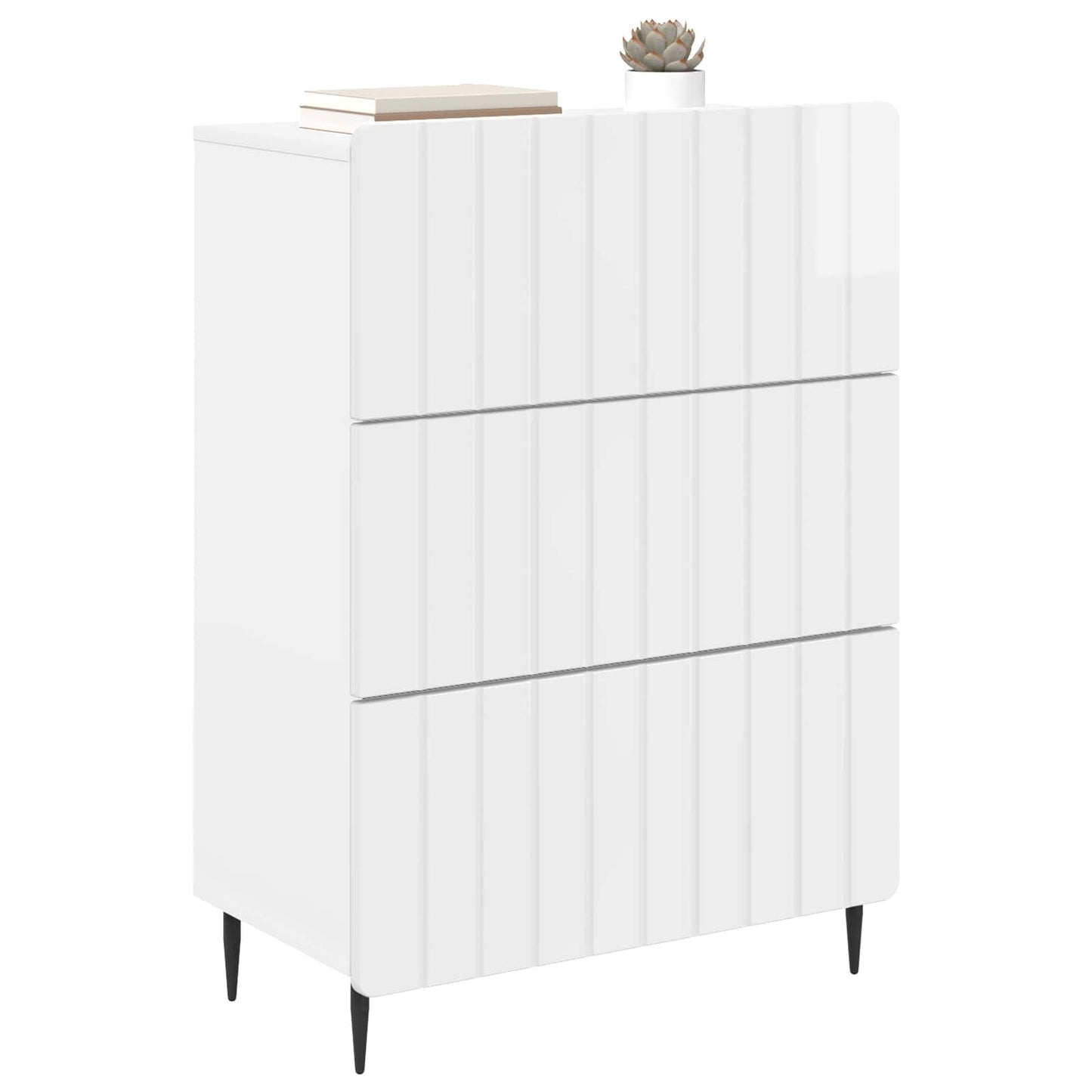 Mobile con Cassetti Bianco Lucido 66 x 34,5 x 92 cm | homemem39