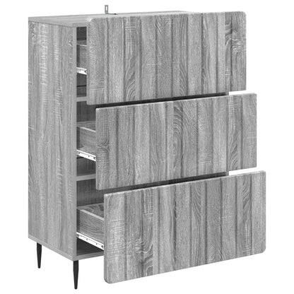 Mobile con Cassetti Grigio Sonoma 66 x 34,5 x 92 cm