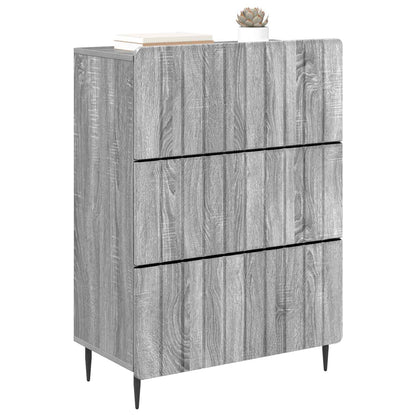 Mobile con Cassetti Grigio Sonoma 66 x 34,5 x 92 cm