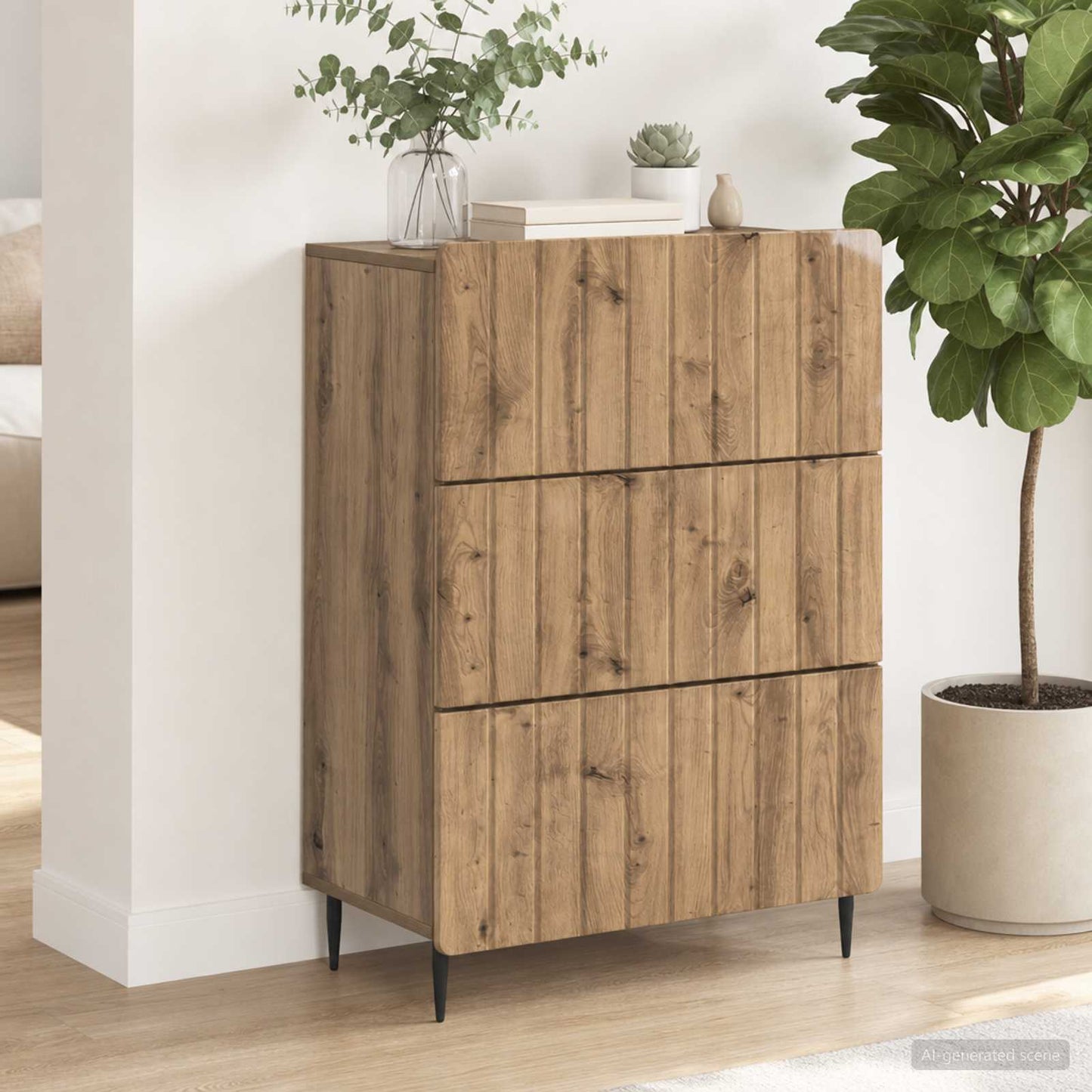 Mobile con Cassetti 66 x 34,5 x 92 cm Legno ingegnerizzato
