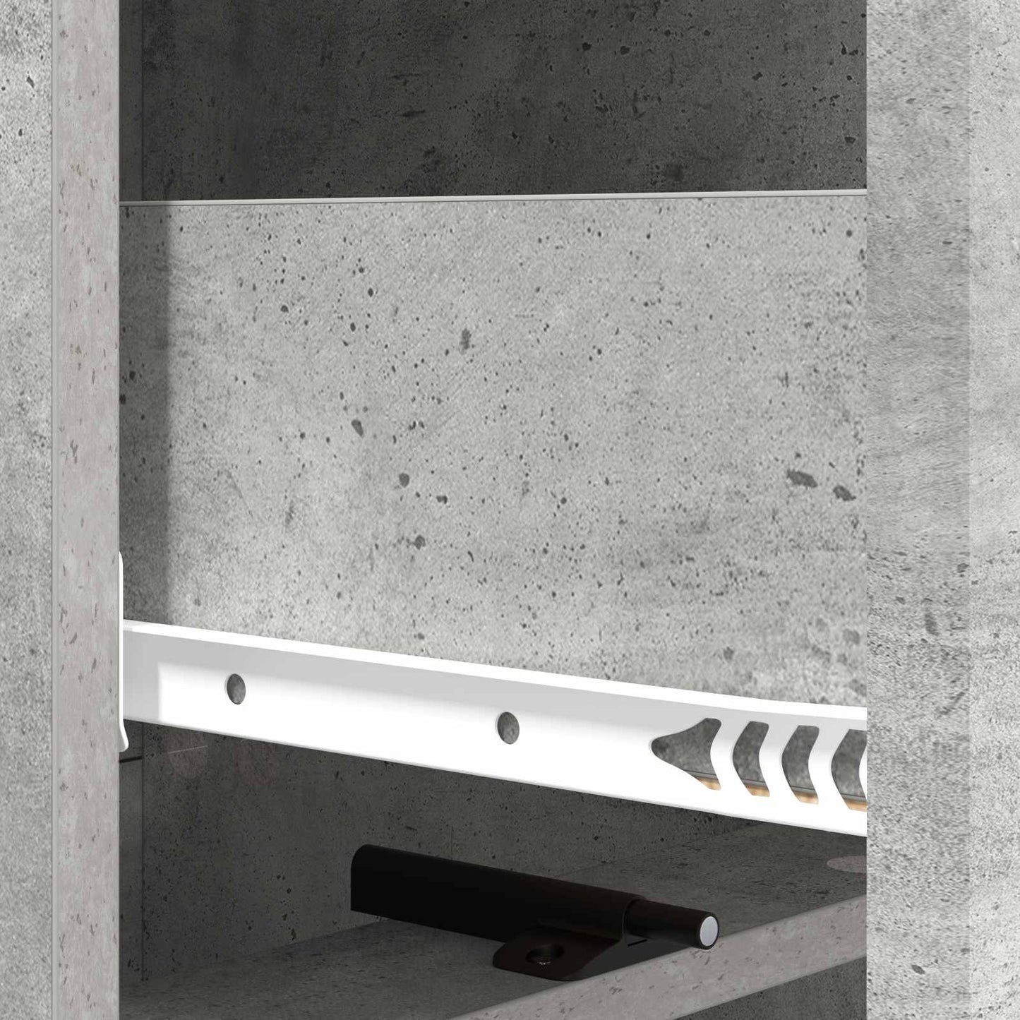 Mobile con Cassetti Grigio Cemento 33 x 34,5 x 92 cm