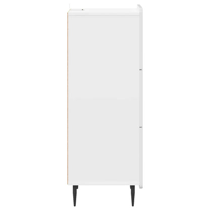 Mobile con Cassetti Bianco Lucido 33 x 34,5 x 92 cm | homemem39