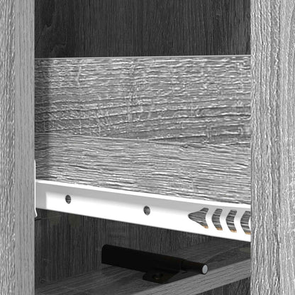 Mobile con Cassetti Grigio Sonoma 33 x 34,5 x 92 cm