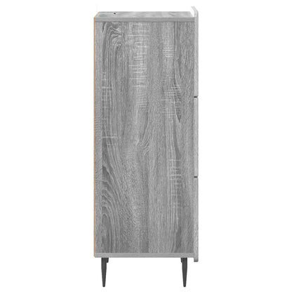 Mobile con Cassetti Grigio Sonoma 33 x 34,5 x 92 cm