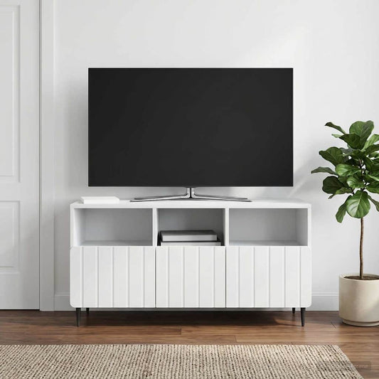 Mobile TV Bianco 102 x 34,5 x 50 cm Legno ingegnerizzato | homemem39
