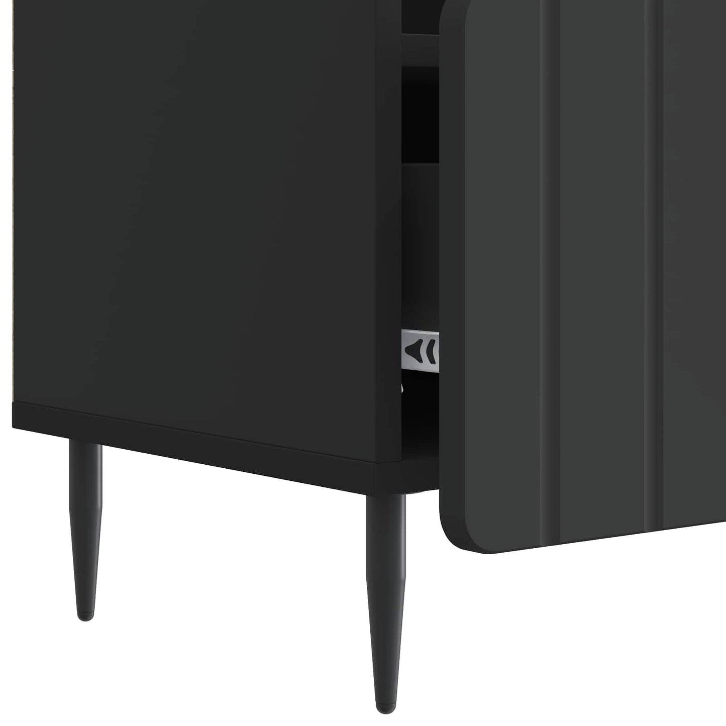 Mobile TV Nero 102 x 34,5 x 50 cm Legno ingegnerizzato
