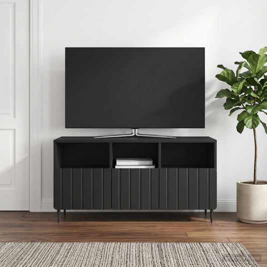 Mobile TV Nero 102 x 34,5 x 50 cm Legno ingegnerizzato