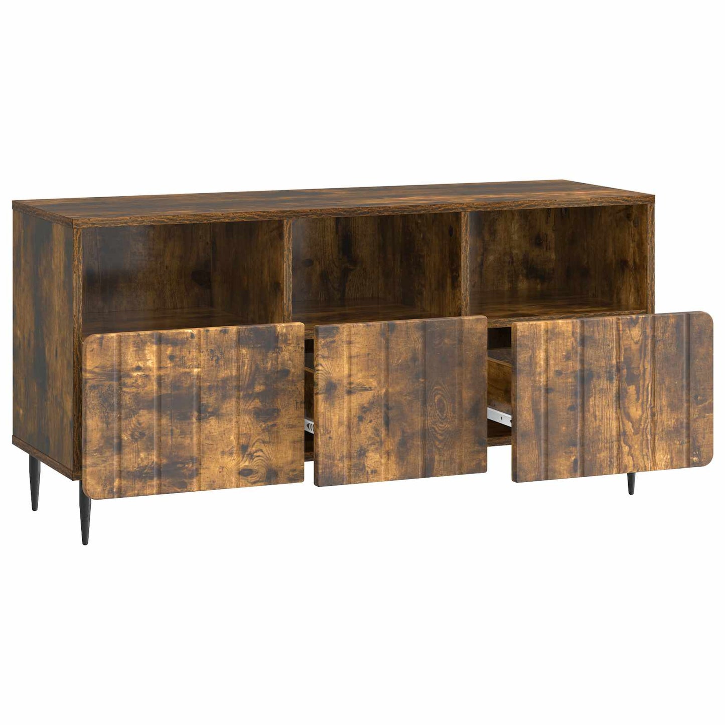 Mobile TV Rovere Fumo 102 x 34,5 x 50 cm Legno ingegnerizzato | homemem39