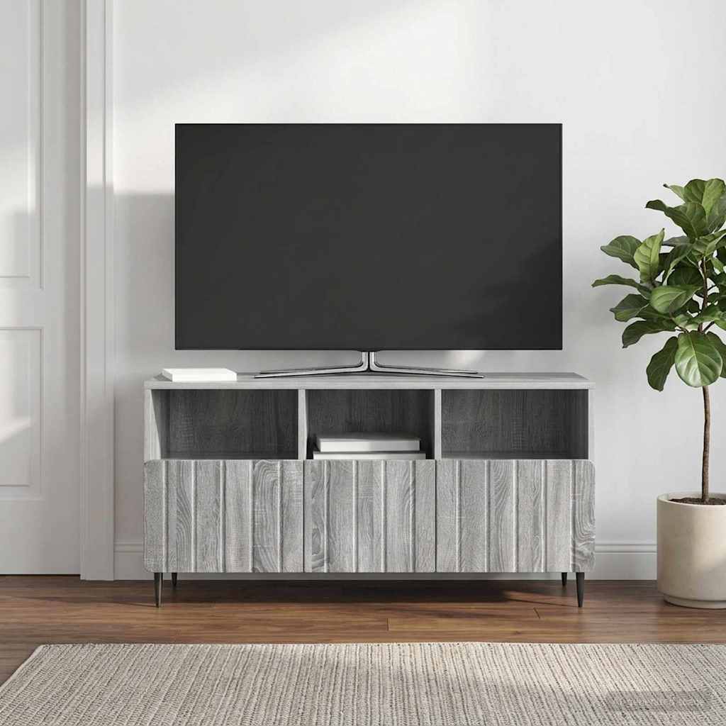Mobile TV Grigio Sonoma 102 x 34,5 x 50 cm Legno ingegnerizzato
