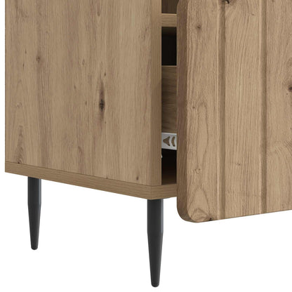 Mobile TV con cassetto Rovere Artigianale 102 x 34,5 x 50 cm | homemem39
