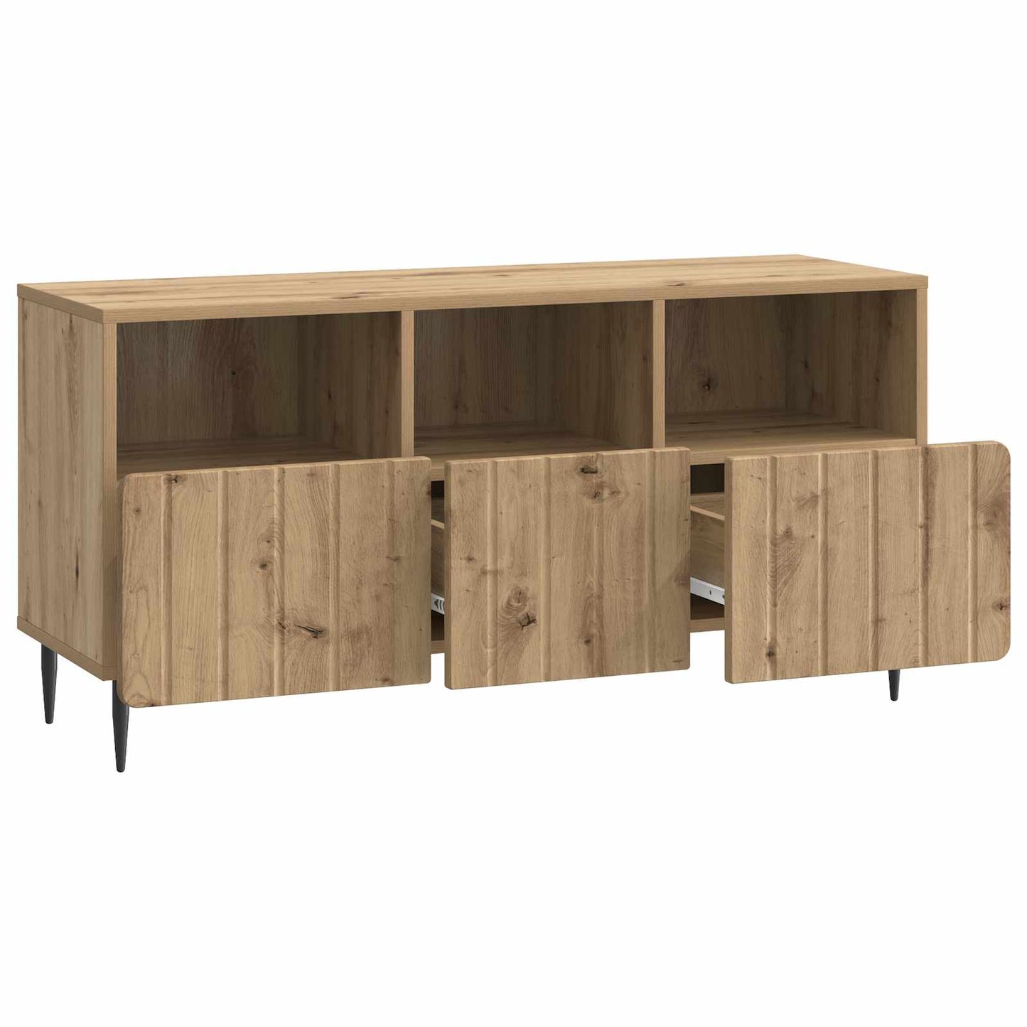 Mobile TV con cassetto Rovere Artigianale 102 x 34,5 x 50 cm
