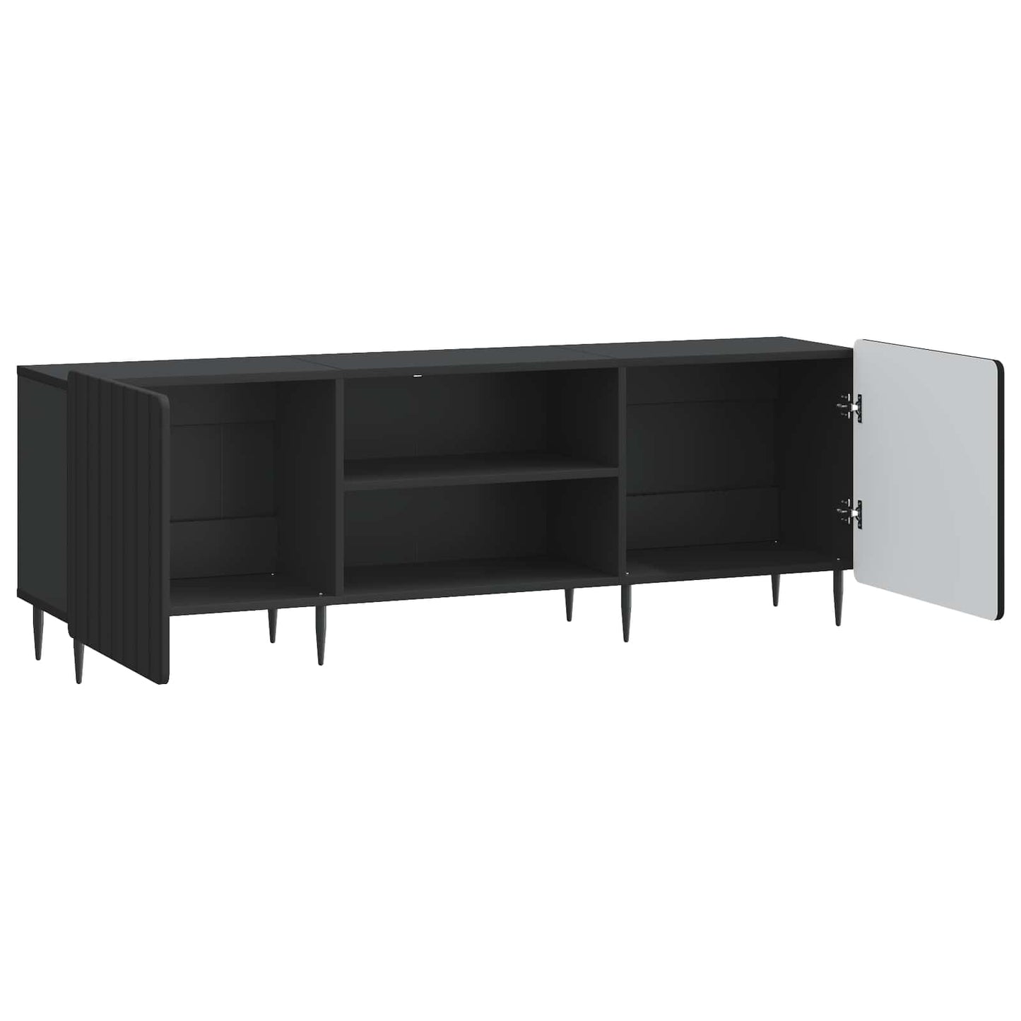Mobile TV Nero 150 x 31 x 52 cm Legno ingegnerizzato