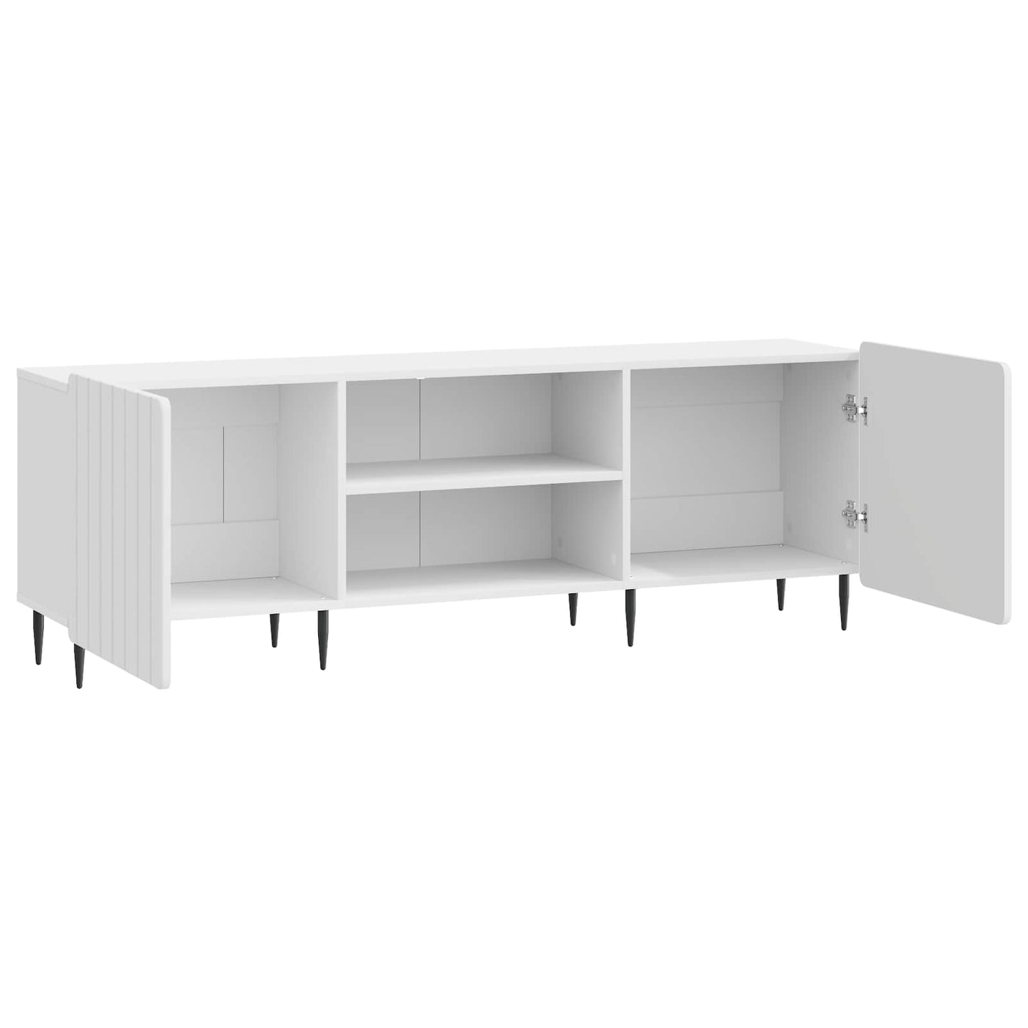 Mobile TV Bianco Lucido 150 x 31 x 52 cm Legno ingegnerizzato | homemem39