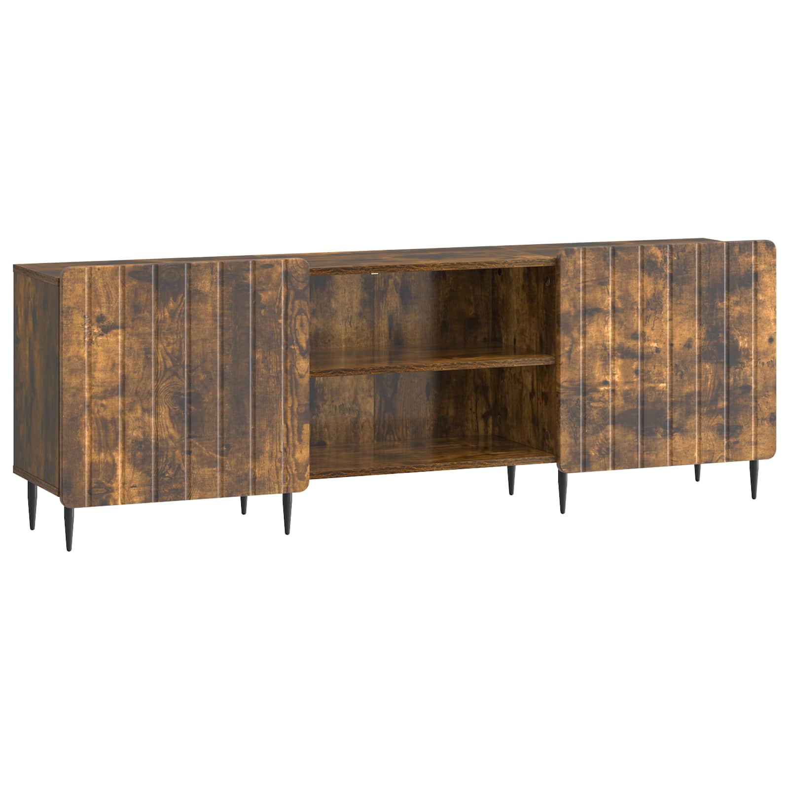 Mobile TV Rovere Fumo 150 x 31 x 52 cm Legno ingegnerizzato | homemem39