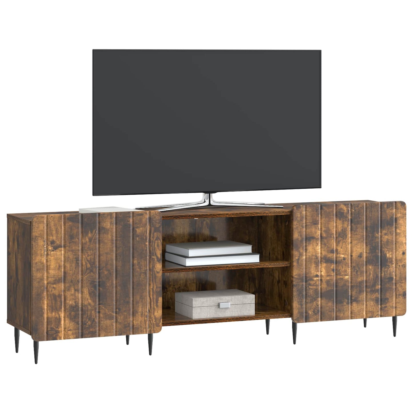Mobile TV Rovere Fumo 150 x 31 x 52 cm Legno ingegnerizzato | homemem39