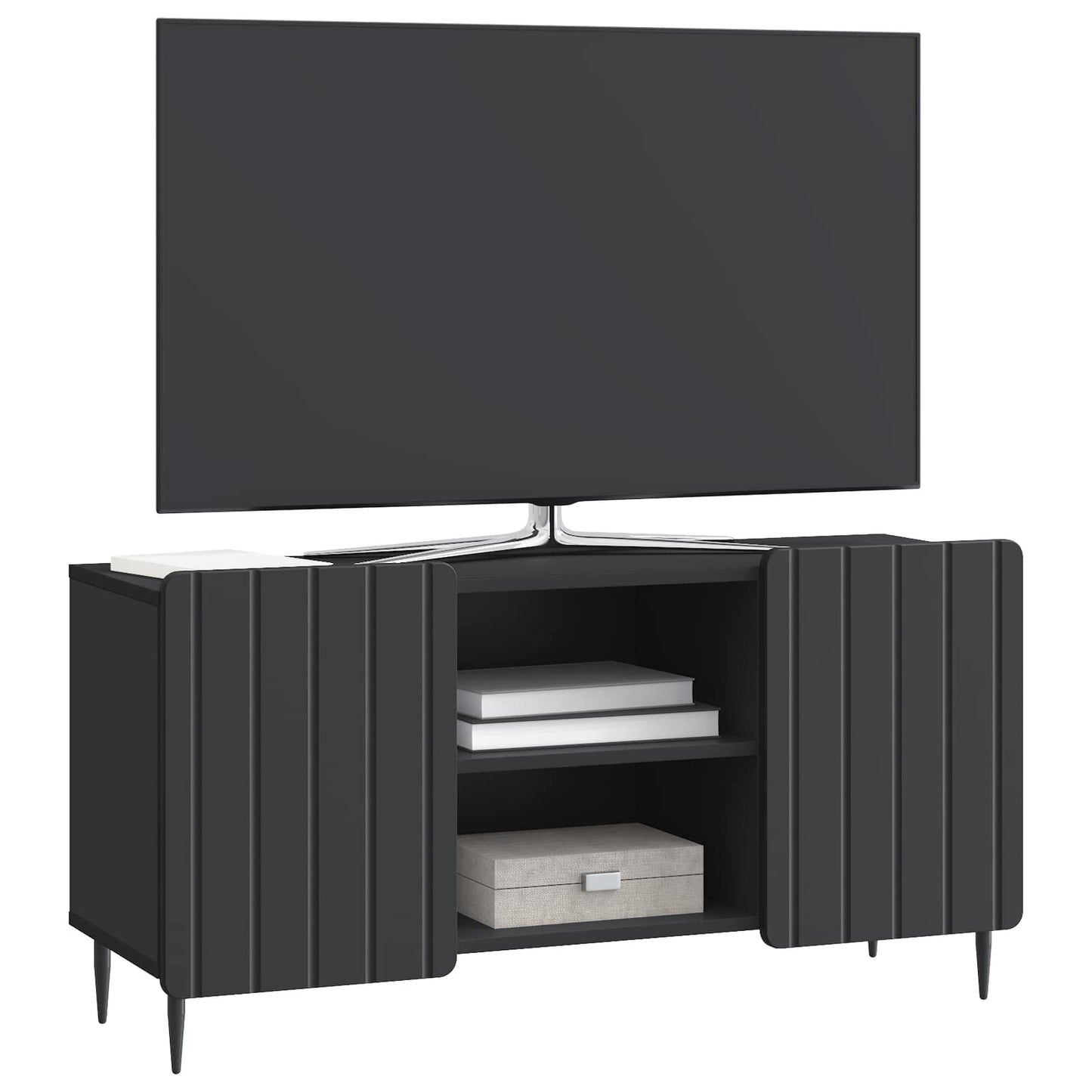 Mobile TV Nero 102 x 34,5 x 52 cm Legno ingegnerizzato | homemem39