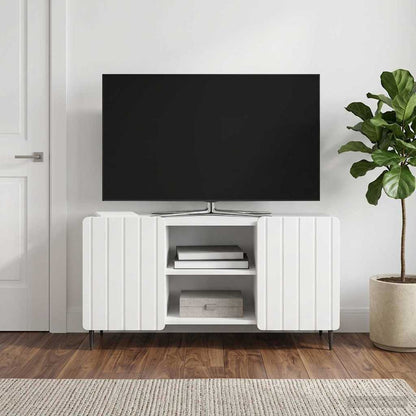 Mobile TV Bianco Lucido 102 x 34,5 x 52 cm Legno ingegnerizzato