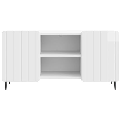 Mobile TV Bianco Lucido 102 x 34,5 x 52 cm Legno ingegnerizzato | homemem39