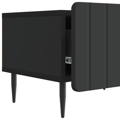 Mobile TV Nero 147 x 34,5 x 32 cm Legno ingegnerizzato | homemem39