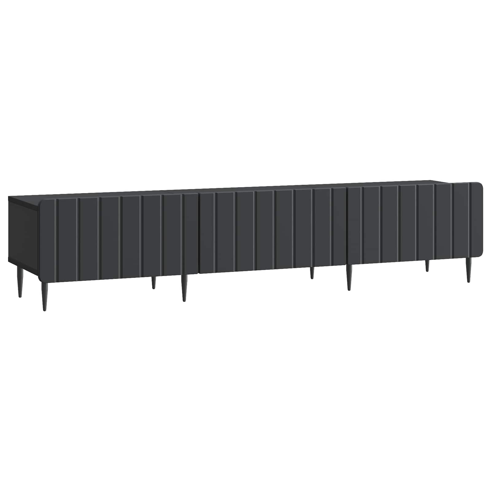 Mobile TV Nero 147 x 34,5 x 32 cm Legno ingegnerizzato | homemem39