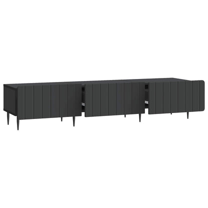 Mobile TV Nero 147 x 34,5 x 32 cm Legno ingegnerizzato