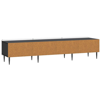 Mobile TV Nero 147 x 34,5 x 32 cm Legno ingegnerizzato