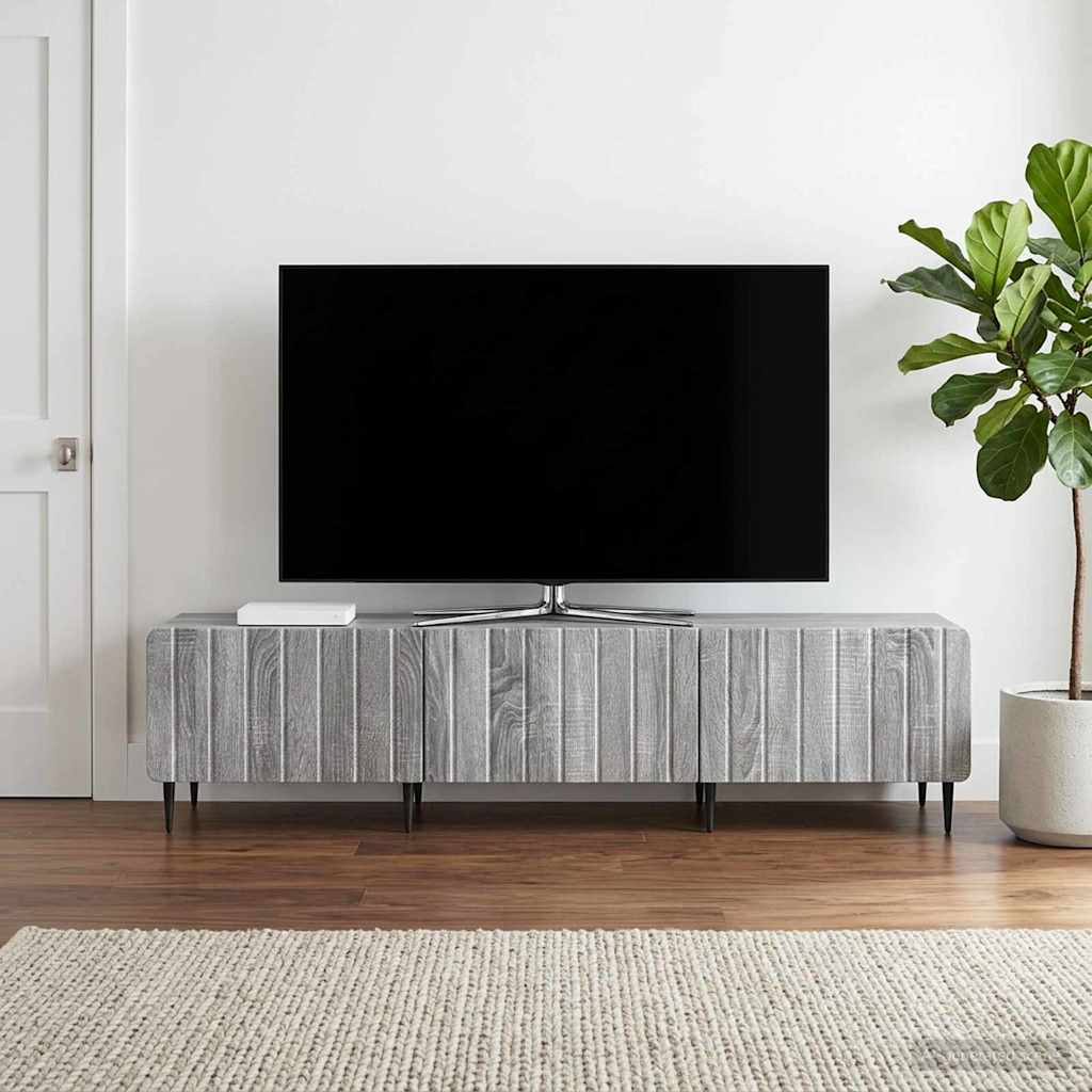 Mobile TV Grigio Sonoma 147 x 34,5 x 32 cm Legno ingegnerizzato