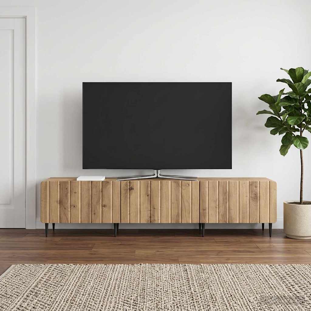 Mobile TV con cassetto Rovere Artigianale 147 x 34,5 x 32 cm