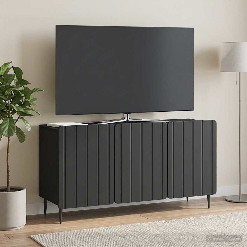 Mobile TV Nero 99 x 34,5 x 52 cm Legno ingegnerizzato
