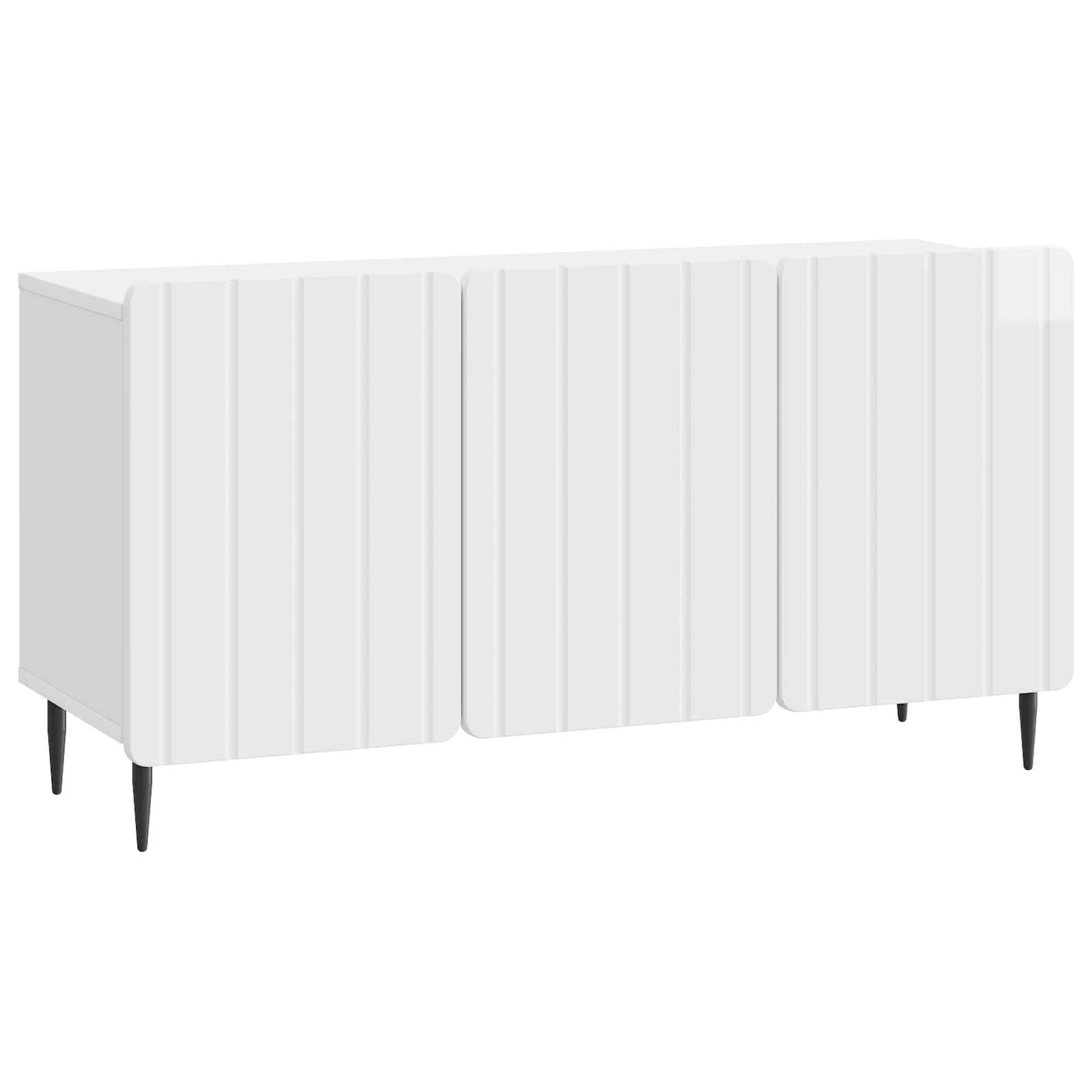 Mobile TV Bianco Lucido 99 x 34,5 x 52 cm Legno ingegnerizzato | homemem39