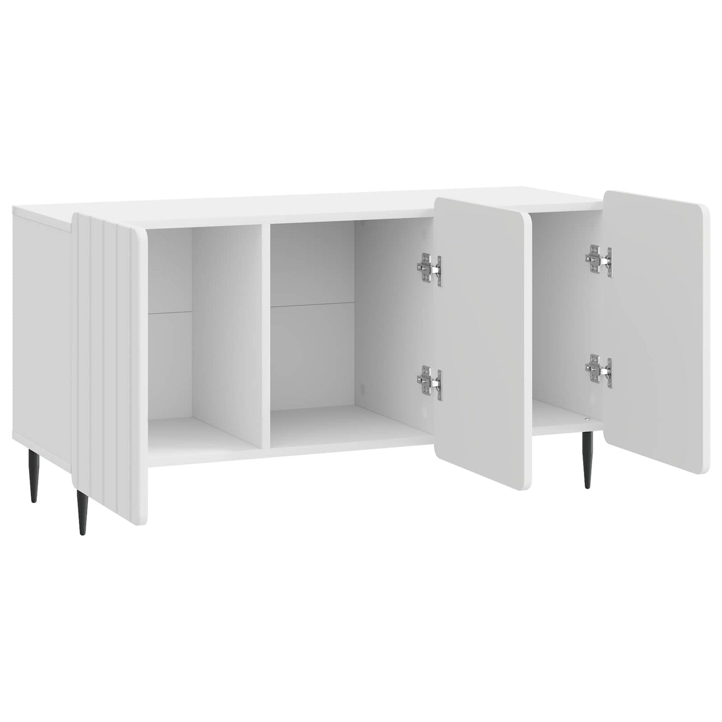Mobile TV Bianco Lucido 99 x 34,5 x 52 cm Legno ingegnerizzato