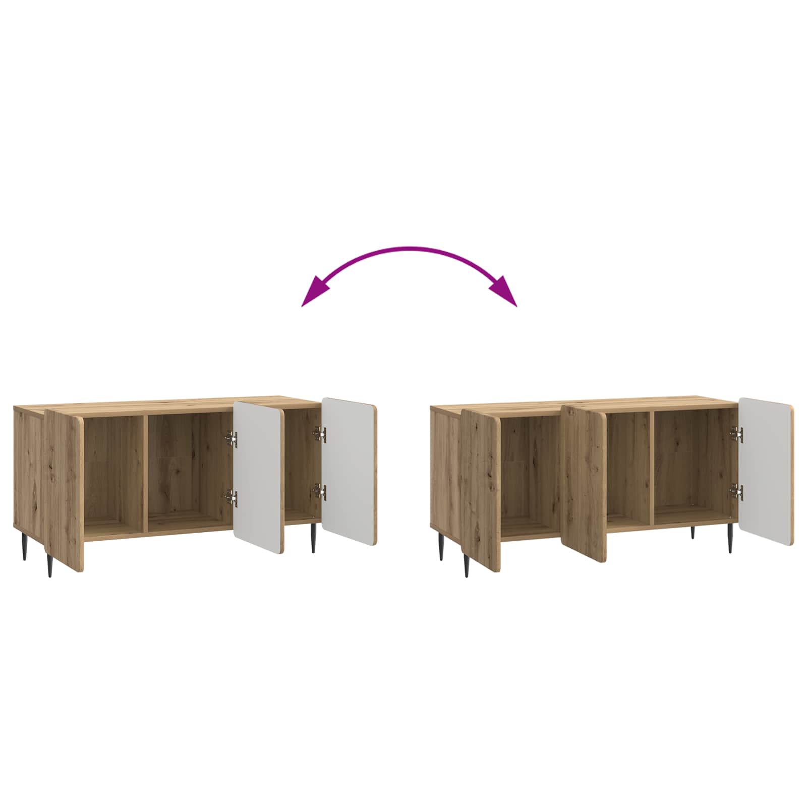 Mobile TV Rovere Artigianale 99 x 34,5 x 52 cm | homemem39