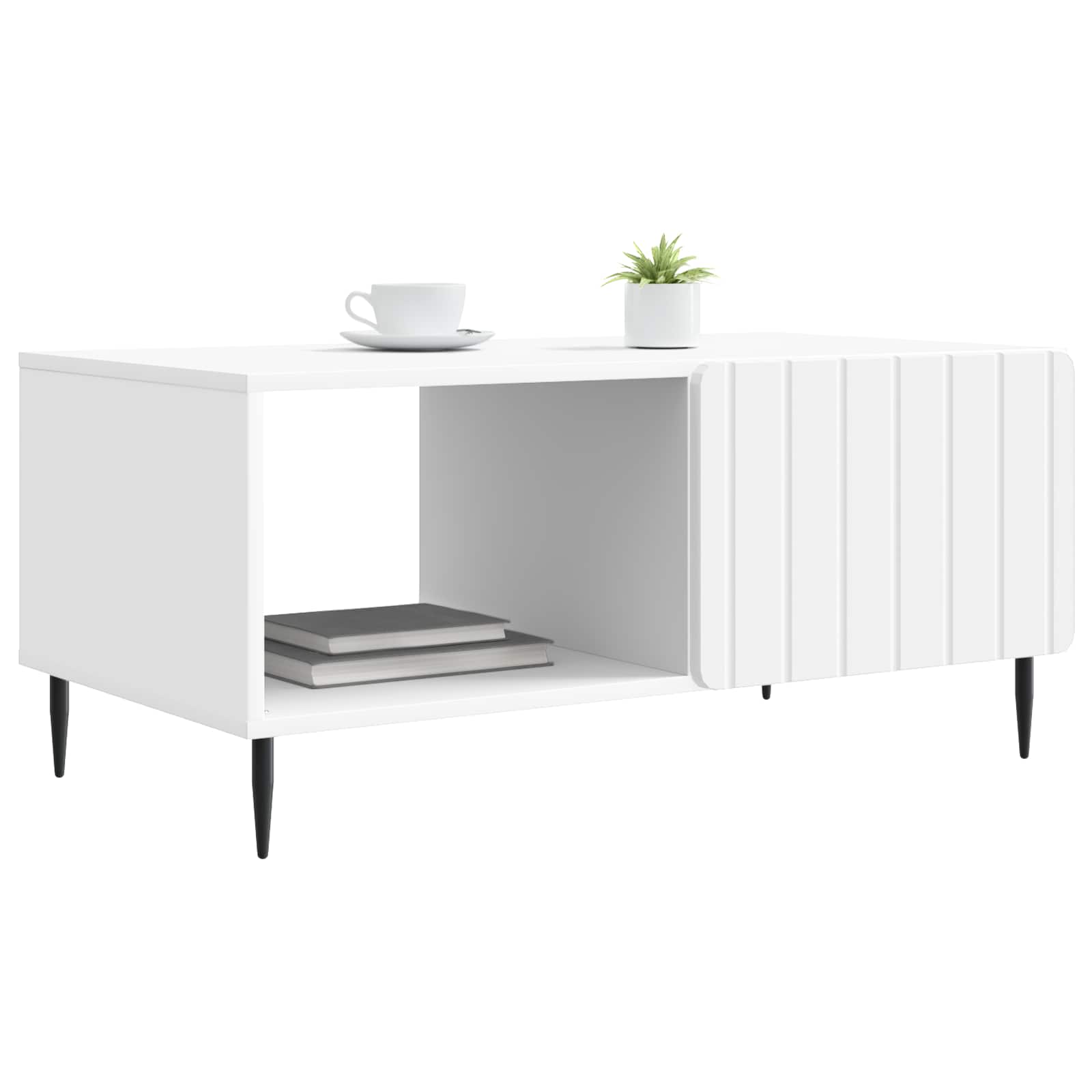 Tavolino da salotto Bianco 90 x 50 x 40 cm Legno ingegnerizzato | homemem39