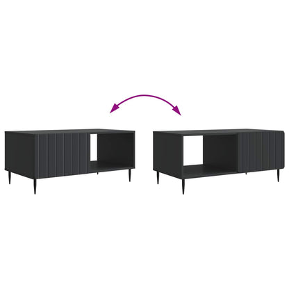 Tavolino da salotto Nero 90 x 50 x 40 cm Legno ingegnerizzato | homemem39