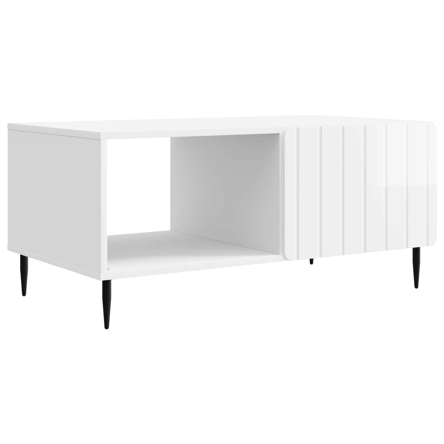 Tavolino da salotto Bianco Lucido 90 x 50 x 40 cm | homemem39