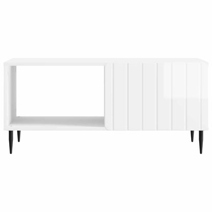 Tavolino da salotto Bianco Lucido 90 x 50 x 40 cm | homemem39