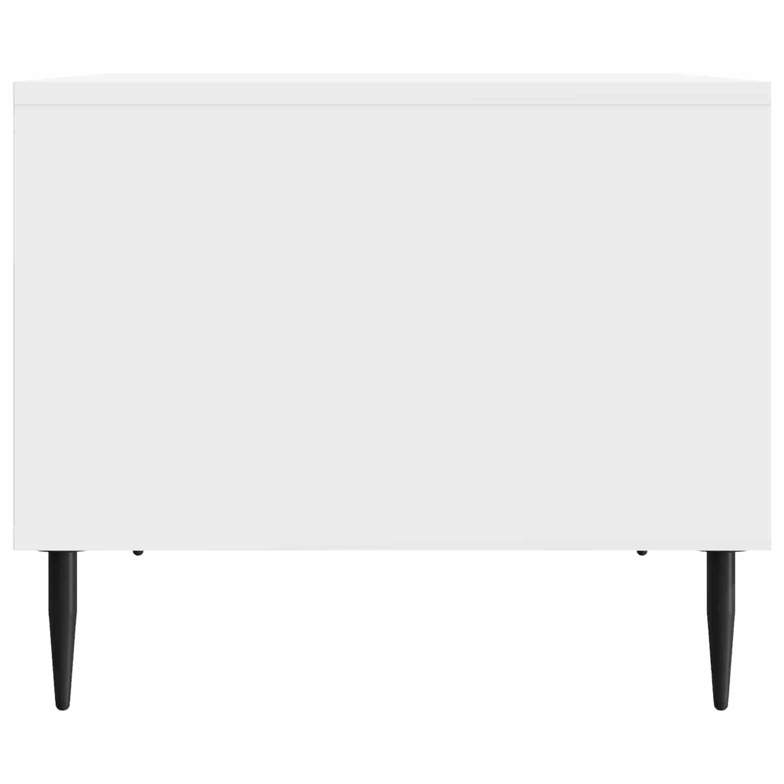 Tavolino da salotto Bianco Lucido 90 x 50 x 40 cm | homemem39